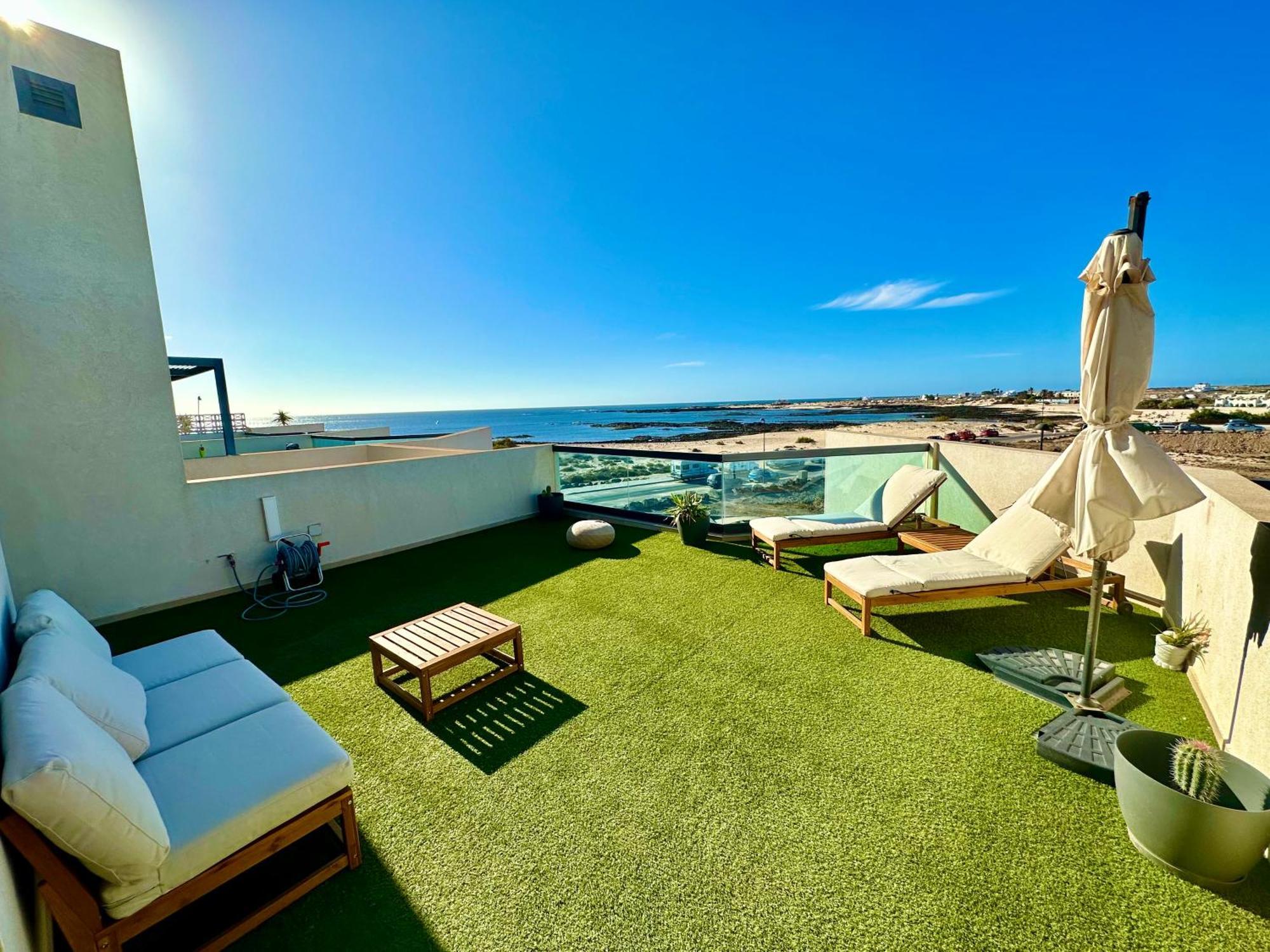 Apartamento Villa Bruno Con Vistas Al Mar, Primera Linea De Playa Cotillo Zewnętrze zdjęcie